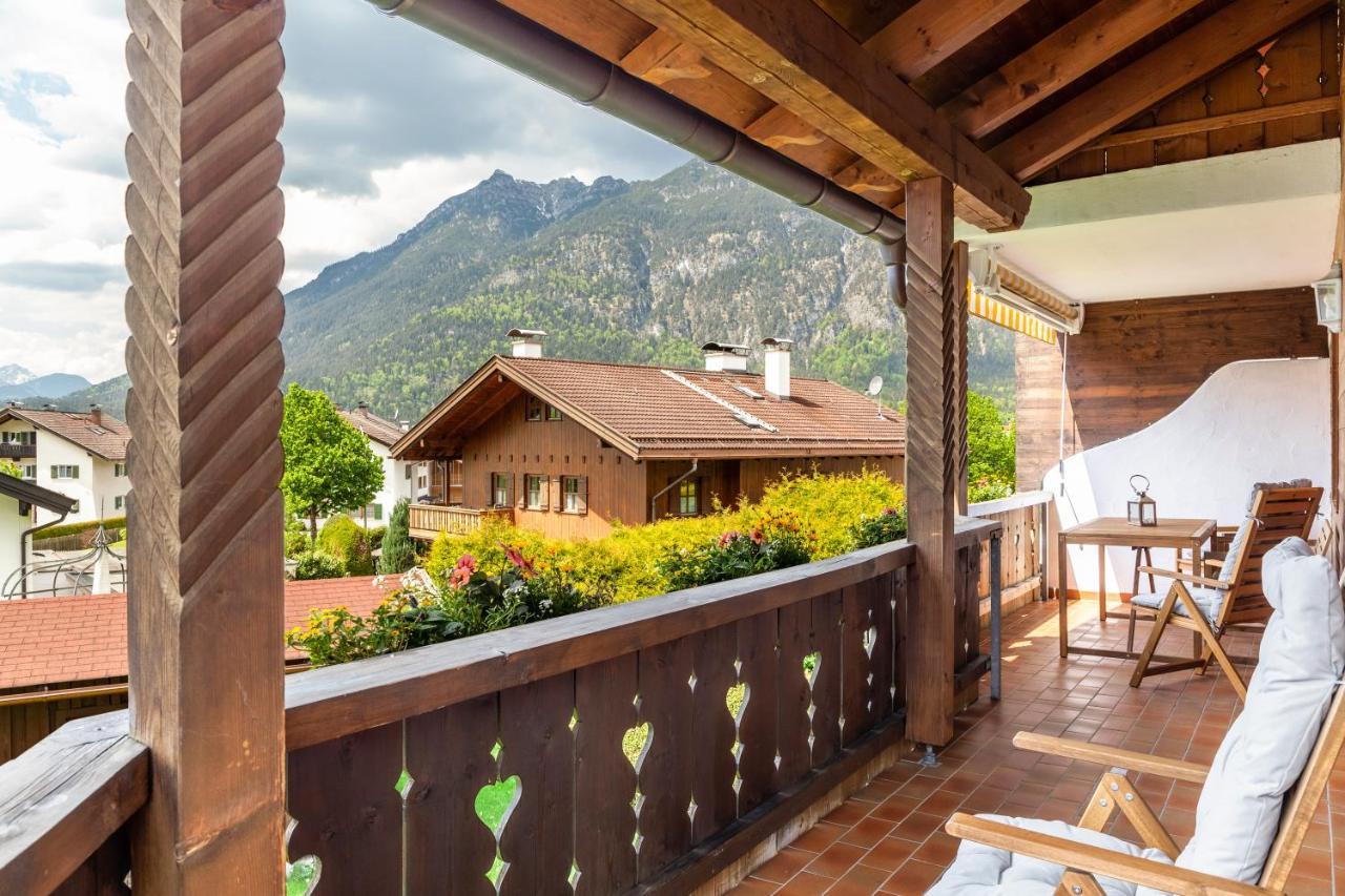 Alpblick Apartment Alpspitze جارمش بارتنكيرشن المظهر الخارجي الصورة